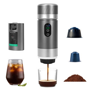 3in1 Portable Capsule Coffee Maker Battery Powered LED Display Self Heating Portable Espresso <b>Machine</b> for Travel Custom Logo - Product Image 1