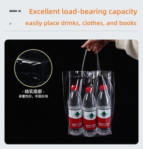 Biểu Tượng Tùy Chỉnh Trong Suốt <span class=keywords><strong>PVC</strong></span> Tote Mua Sắm Túi Rõ Ràng Nhựa Quà Tặng Túi Cho Quà Tặng Khuyến Mãi Các Mặt Hàng Trong Kho - Product Image 4