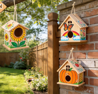 Kit de maisonnette pour oiseaux en bois personnalisé, kits de construction de nichoirs en bois DIY, kits de peinture artistique pour enfants, construire et peindre