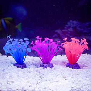 Venta directa del fabricante Colorido Seta de silicona de tres puntas Coral simulado Paisajismo <span class=keywords><strong>Pecera</strong></span> Ornamento Decoración de acuario - Product Image 3