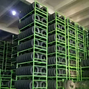Scaffale per pneumatici scaffale per pneumatici espositore all'ingrosso in metallo fabbrica all'ingrosso di alta qualità pieghevole Rack per magazzino di assemblaggio personalizzato