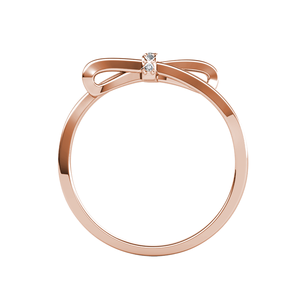 Di alta qualità classico fiocco 18K oro placcato <span class=keywords><strong>anello</strong></span> intarsiato con cristalli <span class=keywords><strong>Swarovski</strong></span> <span class=keywords><strong>anello</strong></span> gioiello fede nuziale per le donne - Product Image 5