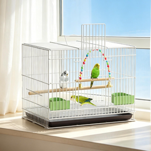 Cage à oiseaux pliable en métal de grande taille, cage à oiseaux multi-niveaux pour canaris, cage à canaris Gabbia <span class=keywords><strong>Cova</strong></span> avec plateau - Product Image 4