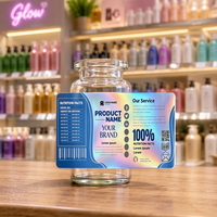 Étiquettes personnalisées pour emballages cosmétiques, autocollants de beauté à marque privée pour flacons de soins de la peau, pots de maquillage et produits cosmétiques