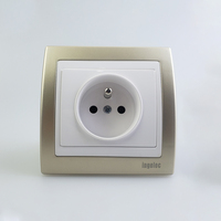 Ingelec - Suministros Eléctricos Estándar de la UE, Interruptores y Enchufes de Pared Ultrafinos de PC y PP, Interruptores y Enchufes Eléctricos de Pared