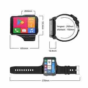 สมาร์ทวอทช์จอใหญ่ S999 กล้องคู่ ปี 2026 ขนาด 2.88 นิ้ว แบตเตอรี่ 2300 มิลลิแอมป์ ระบบปฏิบัติการ Android 11.0 หน่วยความจำ 64GB พร้อม GPS สำหรับผู้ชาย รองรับ WIFI 4G ใส่ซิมการ์ดได้ - Product Image 5