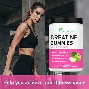 Private Labels Sour Green Apple Flavor Build Lean Muscle Improve Recovery Creatine Monohydrate Gummy Creatine Gummies - Product Image 5