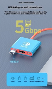 <span class=keywords><strong>Switch</strong></span> 4K 3 em 1 High Speed Smart Adapter Docking Station Converter Portable <span class=keywords><strong>Slim</strong></span> Size com Compact HDTV Interface SD Estilo - Product Image 6