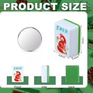 Nuevo Juego de Mahjong Americano Portátil con Diseño de Animales, Patas Plegables para 4 Jugadores, Entretenimiento Familiar - Product Image 4