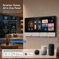 Panel de Interruptores Inteligentes Zigbee para Hogar Inteligente, 4 Botones, Pantalla Táctil, Control por Aplicación Wi-Fi, Controlador de Iluminación y Cortinas