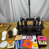 Petite machine de découpe manuelle pour cuir, tissu, papier, carton - Perforation et pressage avec composant moteur central