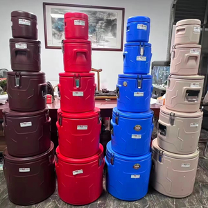 Commercial Catering 5pcs Set 5L-10L-30L-50L-70L Insulated Metal Food <b>Bucket</b> & Thermal Soup Barrel for Hotel Buffet - Product Image 1
