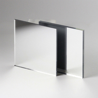 Feuilles acryliques de miroir blanc de vente chaude 0.8 à 6mm d'épaisseur bricolage artisanat feuilles de miroir acrylique argenté brillant