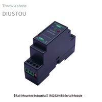 Module de conversion de port série isolé monté sur rail Throwing Stones DST244P-BA RS232 TTL 422 485 avec boîtier