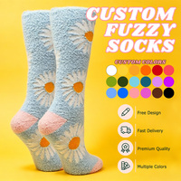 Chaussettes personnalisées en tricot doux et moelleuses pour femmes, avec logo, design ras du cou, pour la maison, nouvelle collection East Custom Socks