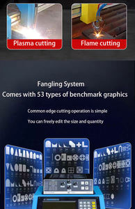 Cortadora de Plasma CNC Portátil Compatible con AutoCAD con Fangling F2100B - Pórtico de Doble Vía, Motor Paso a Paso, Certificación CE - Product Image 5