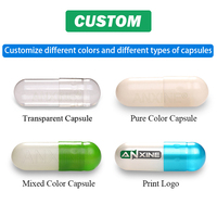 Fournisseur de capsules vides HPMC à revêtement enterique de fabrication chinoise, capsules végétales transparentes orange