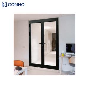 Foshan Fournisseurs de portes à battant en aluminium <span class=keywords><strong>Porte</strong></span> extérieure de chambre à coucher <span class=keywords><strong>d</strong></span>'entrée <span class=keywords><strong>d</strong></span>'hôtel <span class=keywords><strong>Porte</strong></span> à battant mince en aluminium - Product Image 1