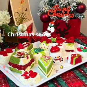 Série de Noël : Jouet anti-stress en silicone mignon et amusant, balle à presser douce à rebond lent, imitation alimentaire réaliste, personnalisable - Product Image 1