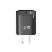 Chargeur rapide USB-C 45W avec prise EU/US, chargeur rapide USB Type-C PD, adaptateur de voyage USB-C 45W pour téléphone portable