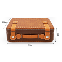 Humidor à cigares de style américain grande capacité Miss You, en cèdre artisanal, écologique, résistant à l'humidité, prêt pour le voyage