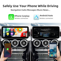 Navigation GPS de voiture pour 15-18 Benz Classe C W205 X253 IPS Écran tactile Android Radio stéréo de voiture WiFi CarPlay Mirror Link