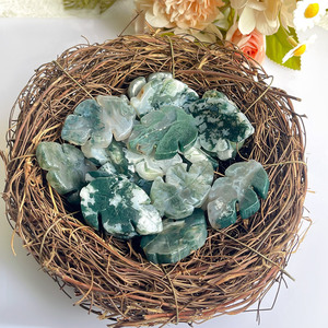 Bán Buôn Nhà Máy Tự Nhiên Mini Moss Agate Lá Pha Lê Thạch Anh Trang Trí Năng Lượng Đá Cho Món Quà Trang Trí Nội Thất - Product Image 5