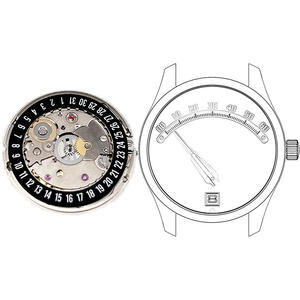Mouvement automatique modifié 2824 Sw200, heures sautantes et mécanisme de minutes rétrogrades pour fabricant de montres mécaniques personnalisées - Product Image 1