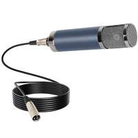 Microphone Professionnel Filaire Biner OEM V11 à Condensateur 48V pour Enregistrement Studio, Chat en Ligne et Jeux Vidéo