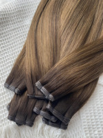 Extensions de cheveux flexibles Haiyi Genius Weft 2026 # Kityall en stock, qualité salon, sans couture, doux