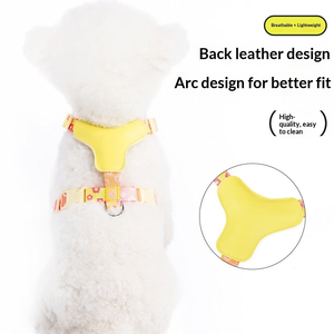 F17 Hot Selling Adjustable Luxury Custom Dog Harness Set Polyester Sport Style with Lace Decoration Padded Reversible Harness - Product Image 4