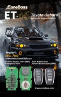 Clé Intelligente Universelle EoneBoss ET pour Voiture, Compatible Toyota Lexus, Prise en Charge des Puces 4D 8A 4A pour Subaru, Version Globale Bluetooth, Démarrage sans Clé