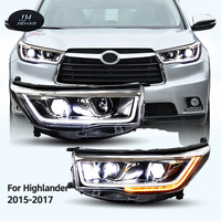 Pour Toyota Highlander 2015-2017, ensemble de phares LED complets de rechange, double lentille, DRL, clignotant séquentiel, plug and play, paire