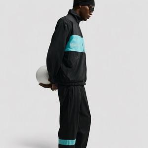Retro <strong>90s</strong> Color Block <strong>Tracksuit</strong> 2 Piece Set Men Zip up Windbreaker Jacket Stand Collar Elastic Cuff Joggers ODM Production - Product Image 6