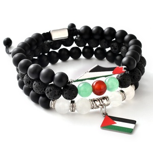 F562 Fashion Map Flag Charms Free palestina gioielli in acciaio inox libertà salva Gaza bracciale Palestine prodotti per bomboniere - Product Image 6