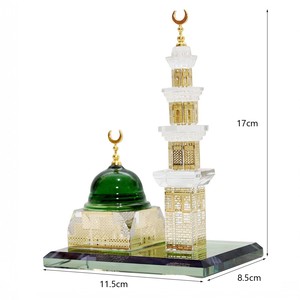 New Islamic Design Handmade <b>Cheap</b> Craft Wholesale Mini Mosque Spire Muslim <b>Crystal</b> Gift - Product Image 1