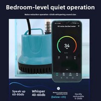 Pompe submersible silencieuse pour aquarium, à haut débit, réglable, avec filtre à aspiration par le bas, en plastique, pour la circulation de l'eau des aquariums, 110-240V