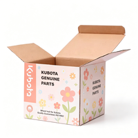 Boîtes pliantes en papier kraft écologiques personnalisées, impression couleur intégrale, boîtes à rabat en carton ondulé pour cosmétiques