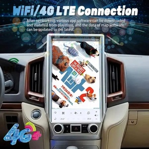 หน้าจอสัมผัสแบบ Capacitive ขนาด 16 นิ้ว ระบบ Android 13 ความละเอียด 1920x1080 พร้อม DSP สำหรับรถยนต์ Land Cruiser 200 LC300 ปี 2016-2020 ระบบนำทาง GPS Carplay - Product Image 3