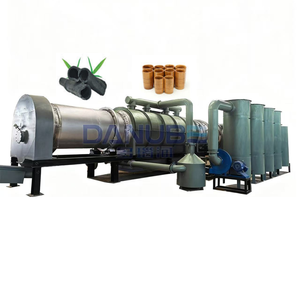 Máquina para Hacer Carbón de Aserrín de Aceitunas, Horno de Carbonización Continua para Carbón - Product Image 1