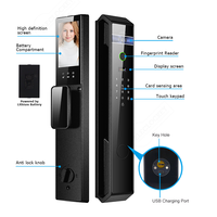 TTLock WiFi Smart Lock 3D Face Palm Vein Empreintes Digitales Déverrouillage Automatique Interphone Vidéo Numérique Sans Clé Smart Lock pour la Maison