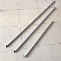 Kit de rideau de fond ou séparateur de pièce en métal réglable en hauteur, portable, avec montage facile pour mariages et événements