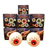 Nouvel article en stock transfrontalier Teenie Jack-Glow Halloween Haunted House Rubber Squishy Fingertip Toy Set Boxed