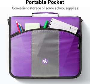 BSCI Eco-Friendly Luxury <b>File</b> Organizer Durable Folder Expanding with Zipper Label for Letter <b>A4</b> <b>Files</b> Direct from Factory - Product Image 3