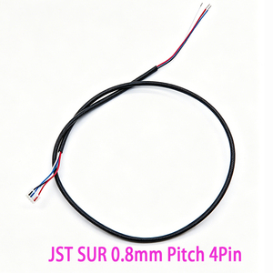كابل IDC مخصص صغير الحجم مع موصلات JST SUR رباعية الدبابيس بخطوة 0.8 مم وسلك رفيع 32/36AWG للإلكترونيات القابلة للارتداء ولوحات الدوائر المطبوعة - Product Image 1