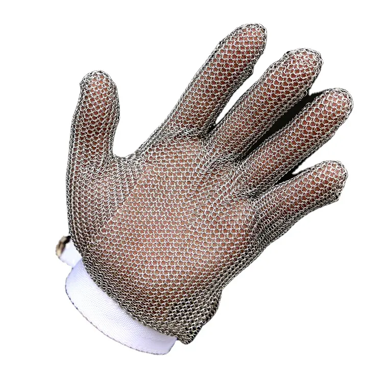 Food Grade Chain Mail Cut Slip Snijden Roestvrij Iron Man Punctie Weerstand Handschoenen