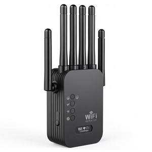 <span class=keywords><strong>2.4GHz</strong></span> 5GHz <span class=keywords><strong>Wifi</strong></span> Repeater 1200Mbps 6 ăng ten không dây repetidor Wi-Fi Extender 802.11n dài Phạm vi tín hiệu tăng cường khuếch đại - Product Image 6