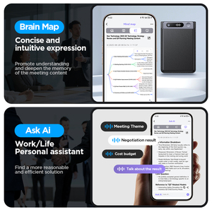 เครื่องบันทึกเสียง AI พร้อมโมเดล Deepseek สำหรับการถอดเสียงการประชุมทางธุรกิจและการแปลหลายภาษา - Product Image 6