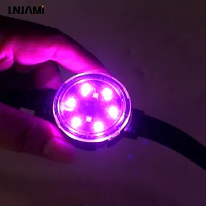 Lnjami DC24V 30mm không thấm nước địa chỉ thông minh điểm ảnh ánh sáng RGB RGBW vĩnh viễn ngoài trời giáng sinh dẫn điểm ánh sáng