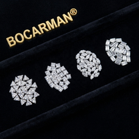 BOCARMAN D Color VVS1 Moissanite taille marquise, pierres en vrac de petite taille, testées positivement au testeur de diamant, excellente taille pour la fabrication de bijoux